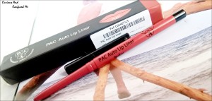 PAC Auto Lip Liner Ruby review PAC Auto Lip Liner Ruby Price PAC lipliner Ruby review PAC Lip Liner Ruby swatch Red lipliner under 300 India affordable lipliner India Indian beauty blog Dusky indian beauty blog