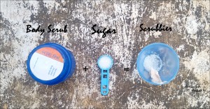 How to reuse mild scrub, how to make mild bodu scrub more scrubbier, DIY body scrub,easy diy body scrub