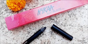 Nykaa EyeM Black knight kajal review, Nykaa EyeM kajal review, Nykaa EyeM Black Kajal review swatch, Nykaa Kajal review, Nykaa products review, Kajals in india 