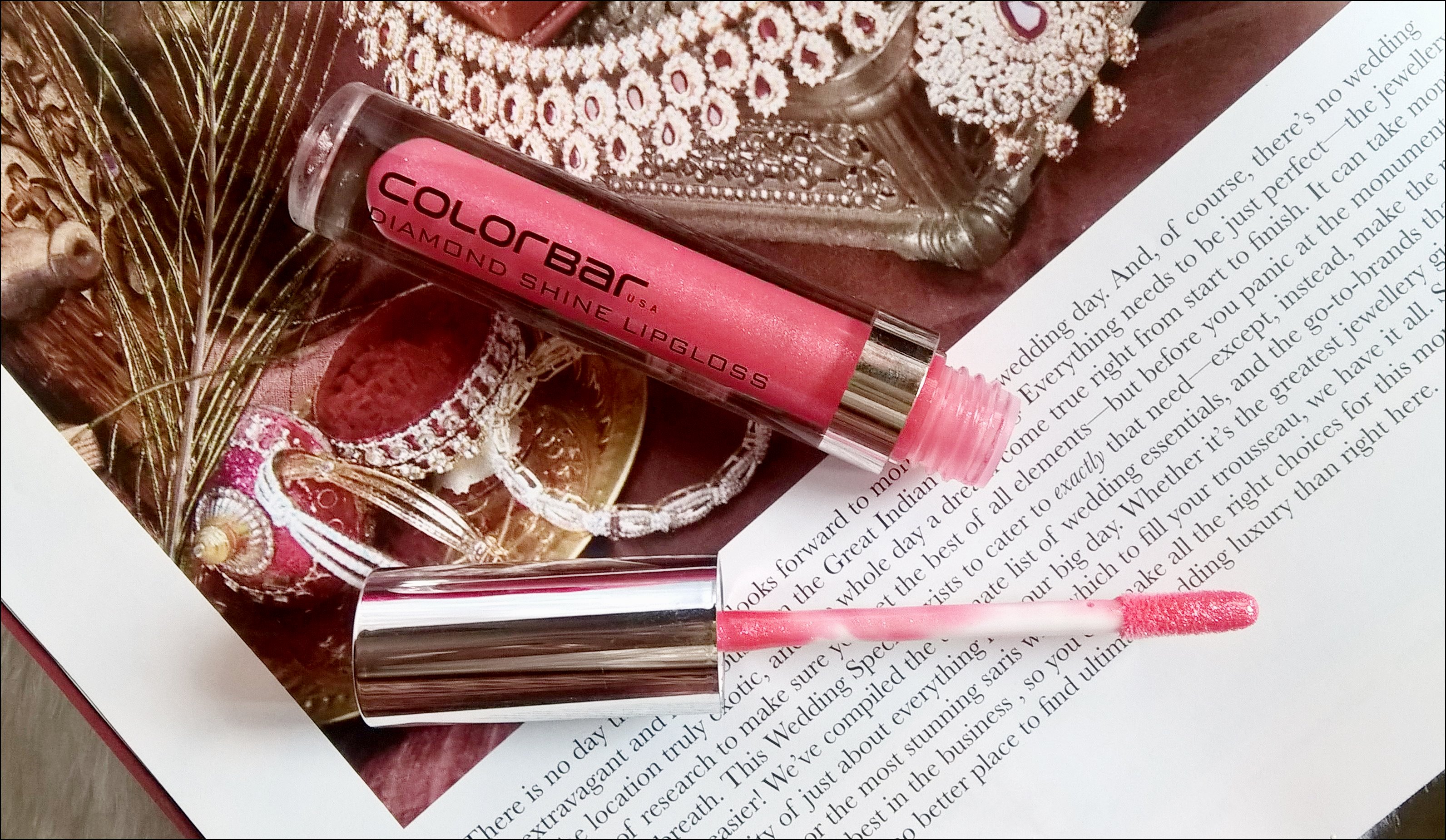 Colorbar Diamond Shine Lip Gloss in Pink Flash: Review,swatch
