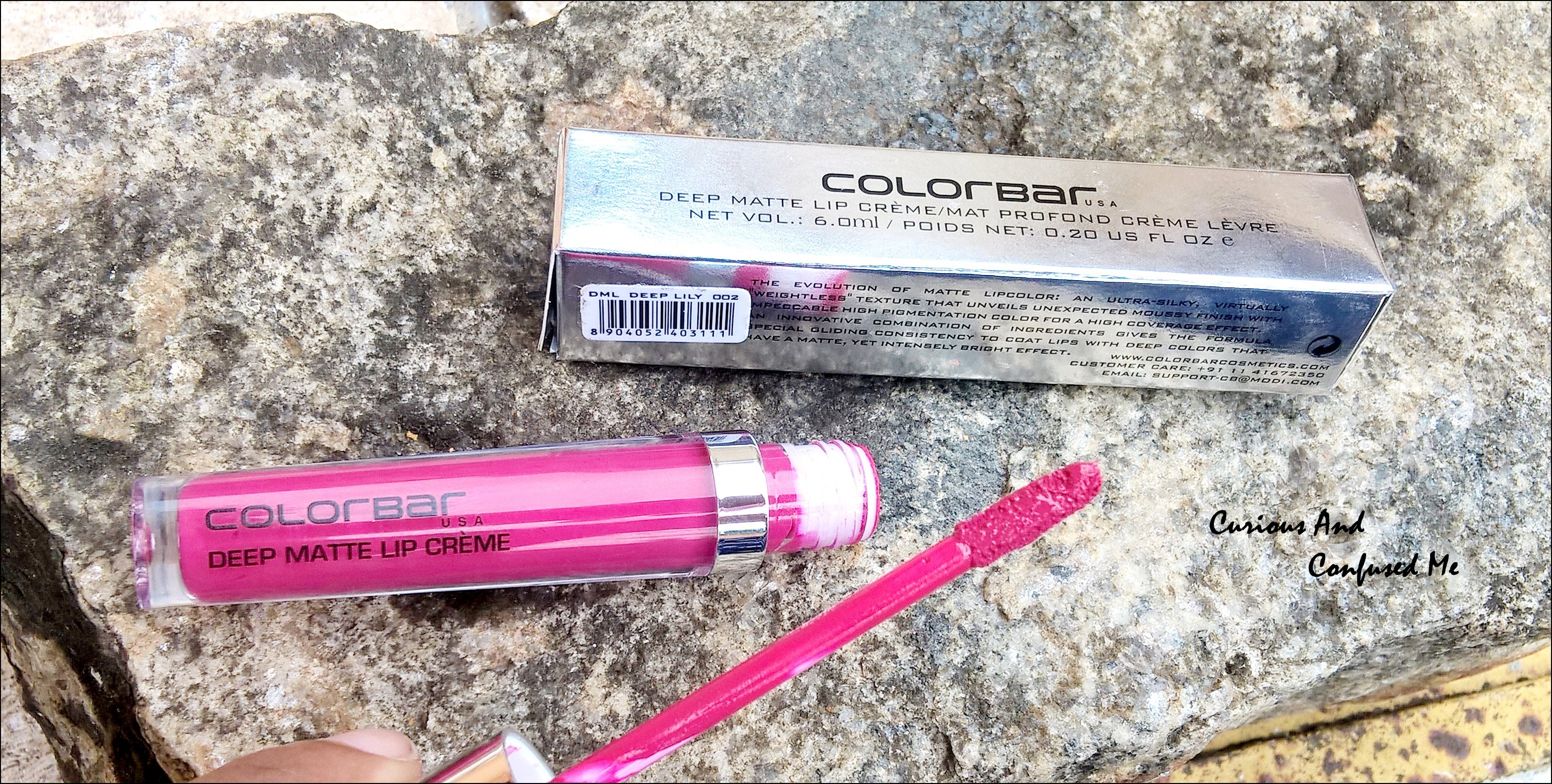 Colorbar Deep Matte Lip Creme Deep Lily 002 : Review, swatch, LOTD