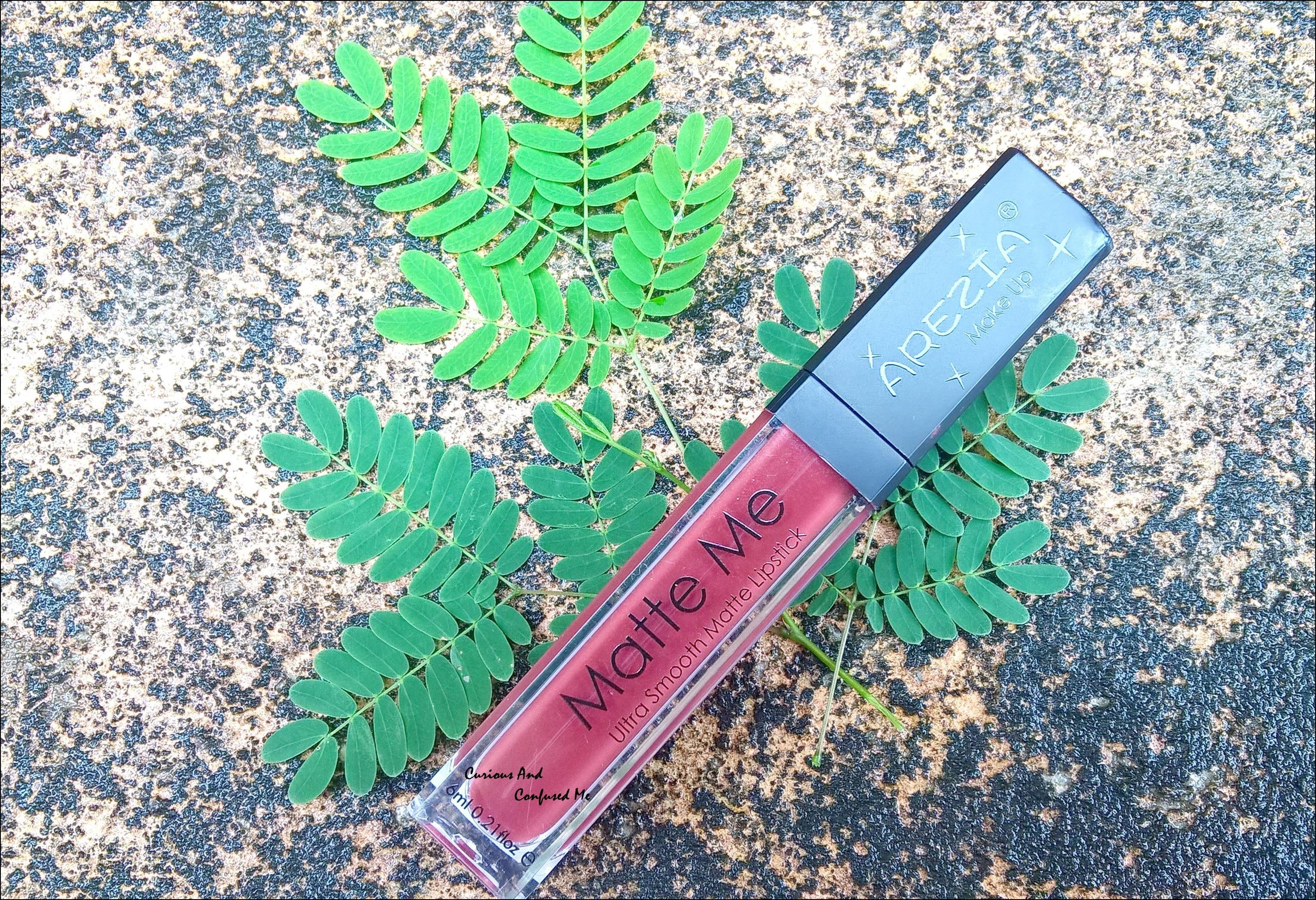 Arezia Matte Me Lipstick in Marron Mature AZ-14 : Review, swatch, LOTD